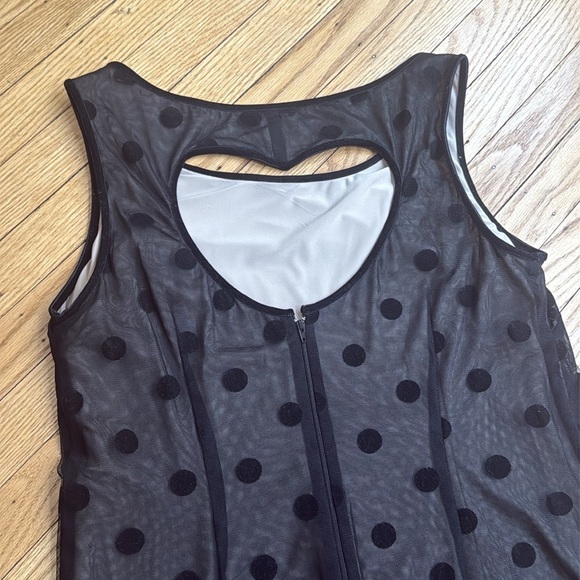 BETSEY JOHNSON Elegant Black Polka Dot Dress size 14 - Picture 7 of 7